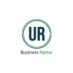 Initial Letter UR Logo Template Design