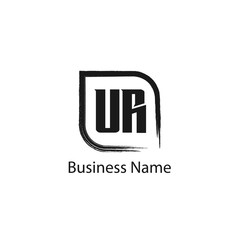 Initial Letter UR Logo Template Design