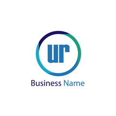 Initial Letter UR Logo Template Design