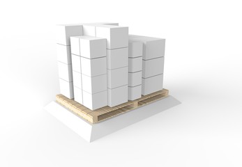 Pallet with cargo
