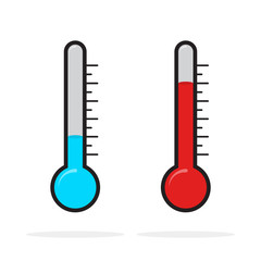 Thermometer icon. Vector illustration.