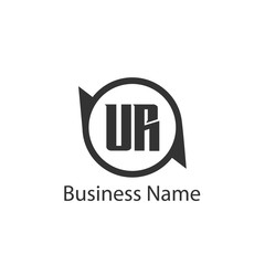 Initial Letter UR Logo Template Design