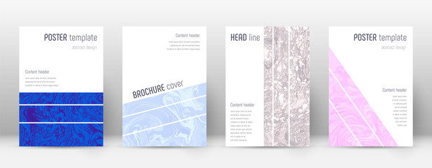 Abstract cover. Unusual design template. Suminagashi marble geometric poster. Unusual trendy abstrac