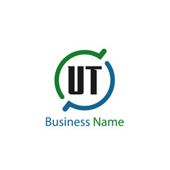 Initial Letter UT Logo Template Design