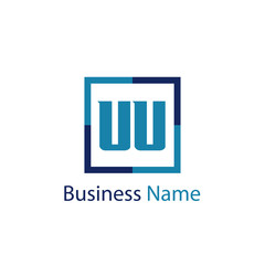Initial Letter UU Logo Template Design