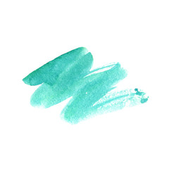 Color spot of watercolor paint on paper.