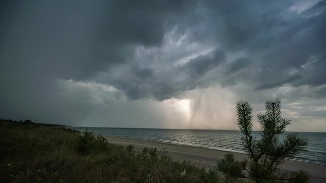 Rainy clouds time lapse in Latvia: Miera Osta