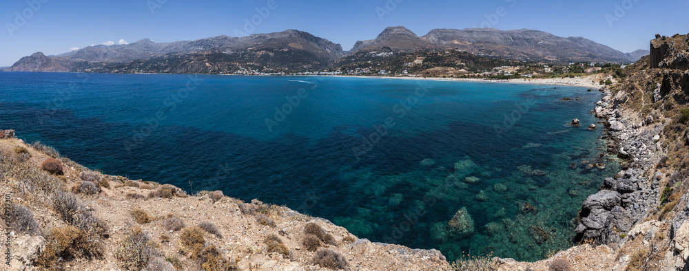 Poster Plakias (Crète - Grèce) - Vue panoramique de la baie