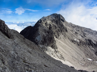 Heilbronner Höhenweg im Allgäu, Alpen, Blick auf Bockkarkopf