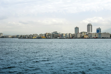 Izmir, Turkey, 28 March 2010: Buildings of Konak