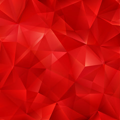 Vector red bright background with triangle shapes