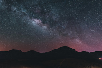 Milkyway and astrophotography at night, Tenerife Spain