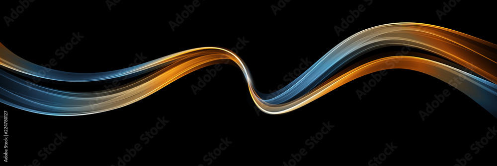 Poster Vector Abstract shiny color wave design element