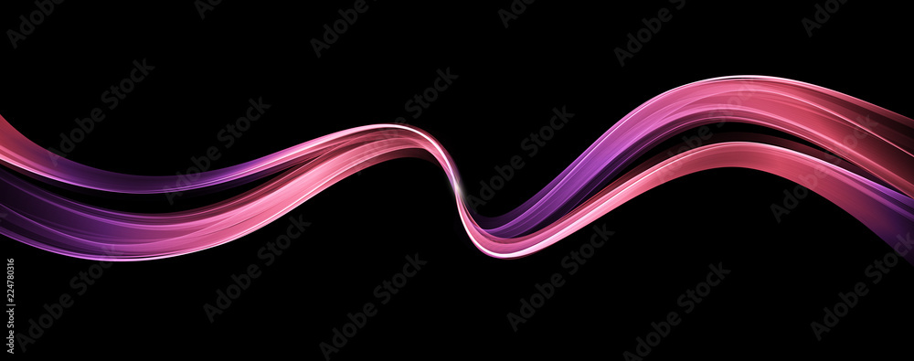 Aufkleber Vector Abstract shiny color wave design element
