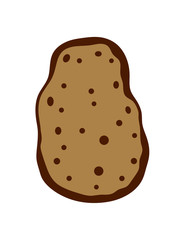 kartoffel essen lecker koch küche gemüse schürze chef backen grillen clipart comic cartoon design schale