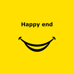 Smile icon Happy end