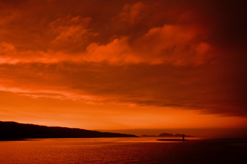 Fototapeta na wymiar Red Sunset 2