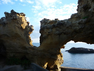 sculpté par la mer