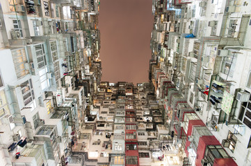 Fototapeta na wymiar Crowded Hong Kong