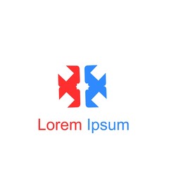 Fototapeta na wymiar modern abstract logo