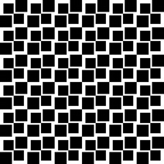 Abstract seamless pattern background. Maze of black geometric design elements isolated on white background. Vector illustration.