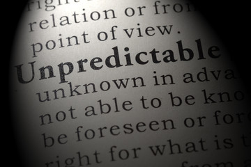 definition of unpredictable