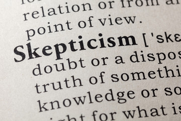 Obraz premium definition of skepticism