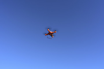 Fototapeta na wymiar Flying Swellpro Drone