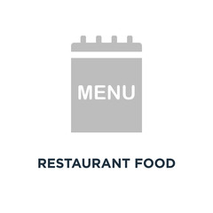 restaurant food menu, brochure template icon. lunch or dinner menu concept symbol design, vector illustration