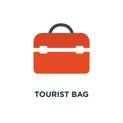 tourist bag icon. travel concept symbol design, luggage, holiday