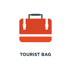 tourist bag icon. travel concept symbol design, luggage, holiday