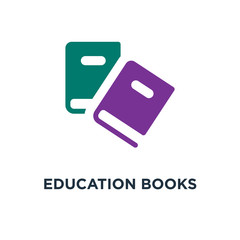 education books icon. learning concept symbol design, vector ill