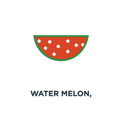 water melon, watermelon slice fruit , fresh healthy food icon. o