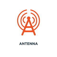 antenna icon. radio tower concept symbol design, wireless communication vector illustration
