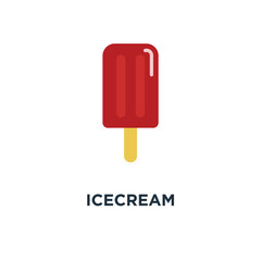 icecream icon. dessert object concept symbol design, sweet summer vector illustration