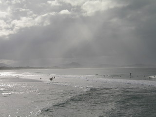 Surf in Australia. Byron Bay.  Australia's surfing coast. Year 2004