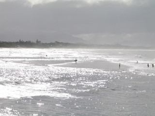 Surf in Australia. Byron Bay.  Australia's surfing coast. Year 2004