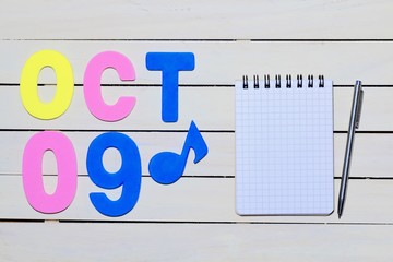 十月のカレンダー