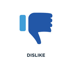dislike icon. thumb down button, bad concept symbol design, nega