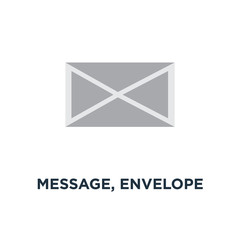 message, envelope icon. mail, send letter concept symbol design,