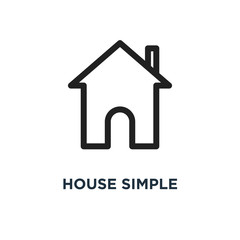 house simple icon. house simple concept symbol design, vector illustration