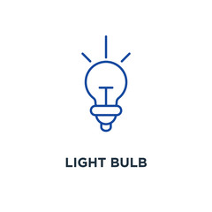 light bulb icon. idea concept symbol design, vector illustration