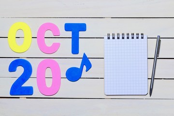 十月のカレンダー