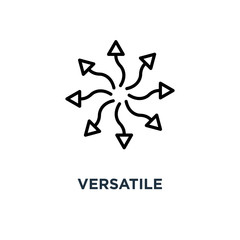 versatile icon. versatile concept symbol design, vector illustra