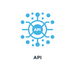 api icon. application programming interface concept symbol desig