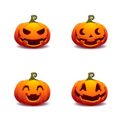 pumpkin halloween vector illustration