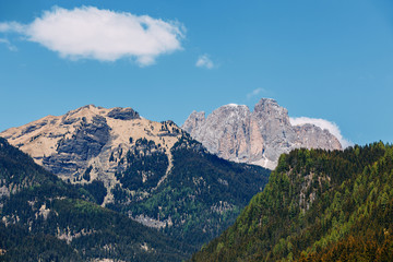 Beautiful view of alpine mountain. North of Italy, landscape