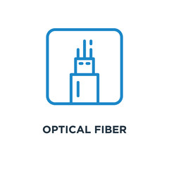 optical fiber icon. on white concept symbol design, vector illus