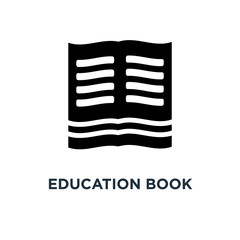 education book icon. learning book . school library concept symb
