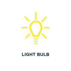 light bulb icon. idea concept, energy power concept symbol desig